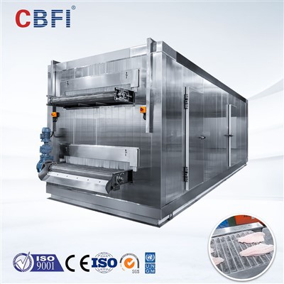 آلة التجميد السريع الترددية المتكاملة PLC + شاشة تعمل باللمس